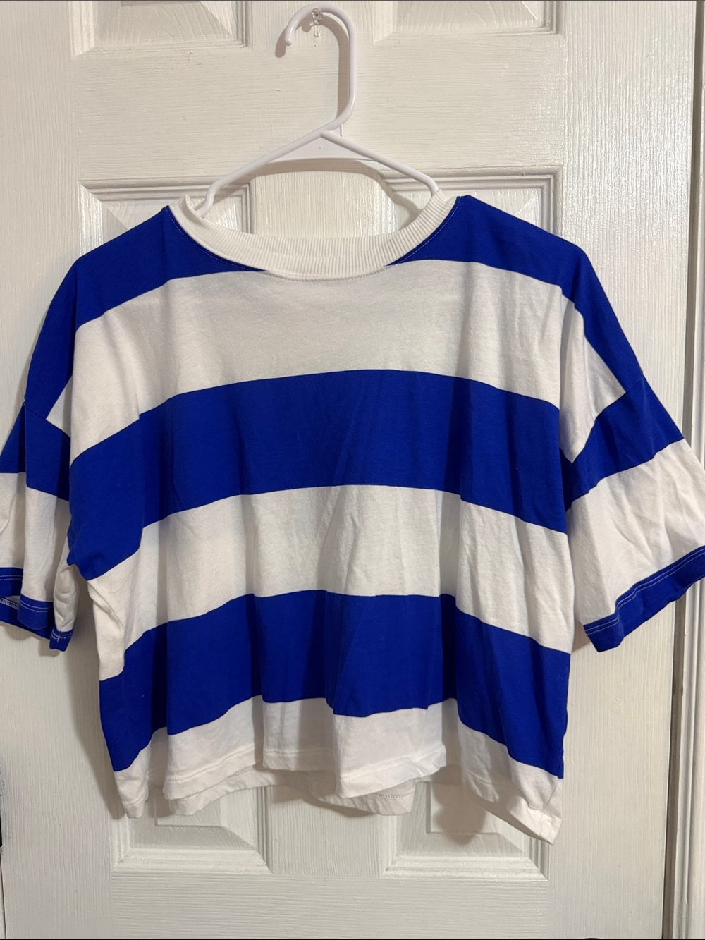 SO Blue and White Striped Tee